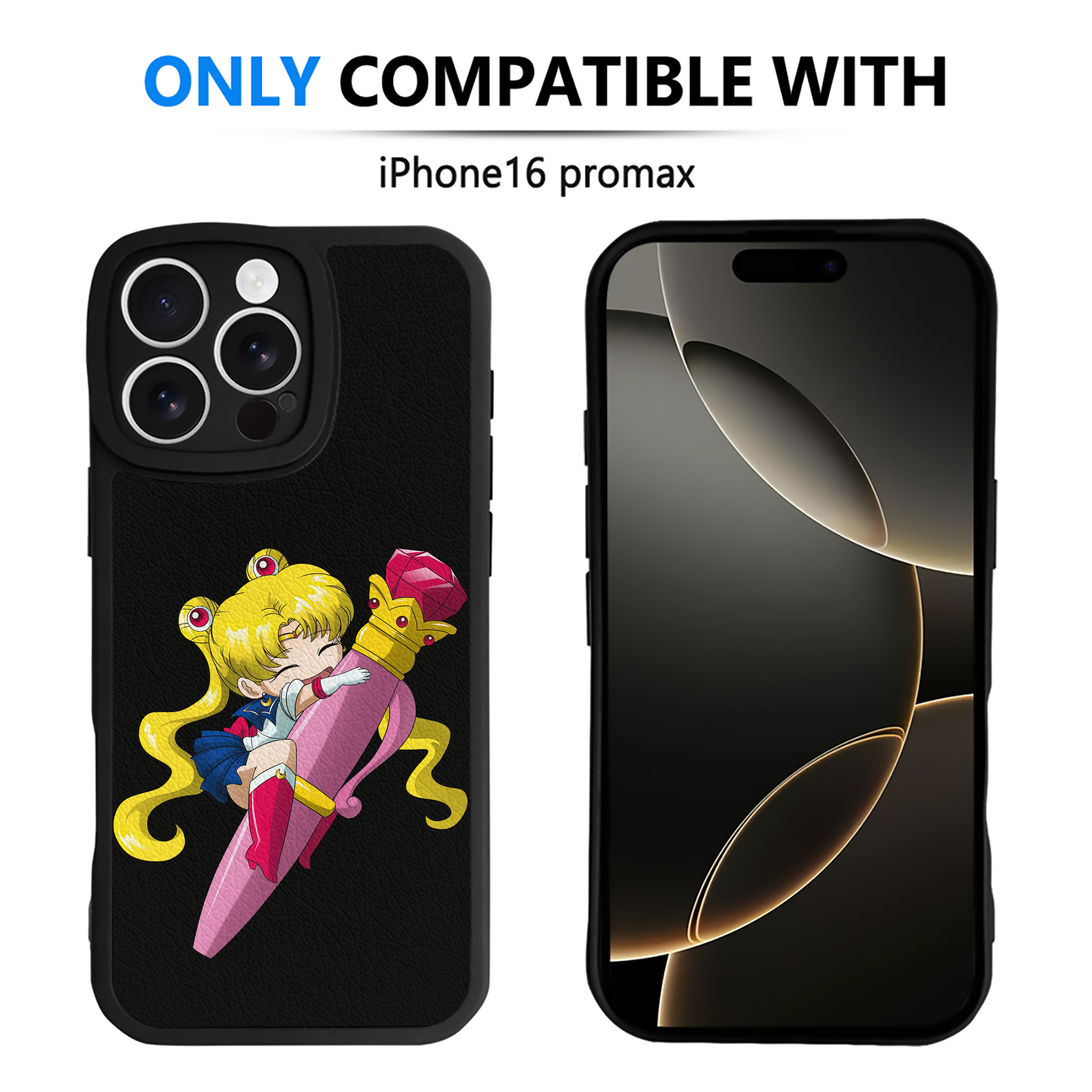 （画像用） 美少女戦士セーラームーン 月野 うさぎ つきの うさぎ Sailor Moon Tsukino Usagi 【iPhone 16シリーズ対応】シリコンスマホケース（レザー調） 材質：シリコン